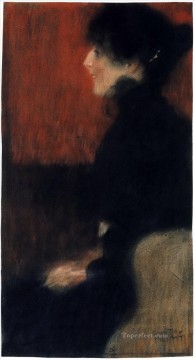 ギュスターヴ・クリムト Painting - 貴婦人の肖像 3 グスタフ・クリムト
